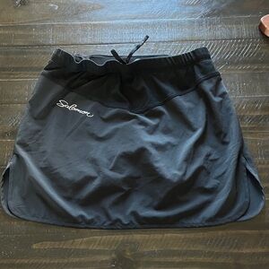 Salomon Black  Sports Running Athletic Skirt Small